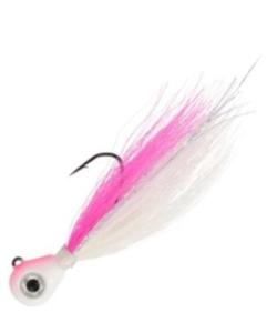 eagle claw bucktail pro-v jig  pink/white x2pcs