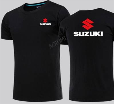 Tshirt biker SUZUKI recto verso XXXL coton color noir