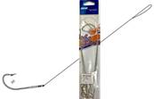 Hameçon ASARI A655 taille 1 sur bas de ligne acier tressé 40cm