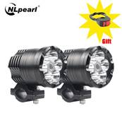 Feux additifs moto LED 60w - fixation sur tube